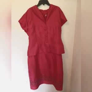 Danny & Nicole Dress | Mid-Line | Elegant Red Dress Size 14